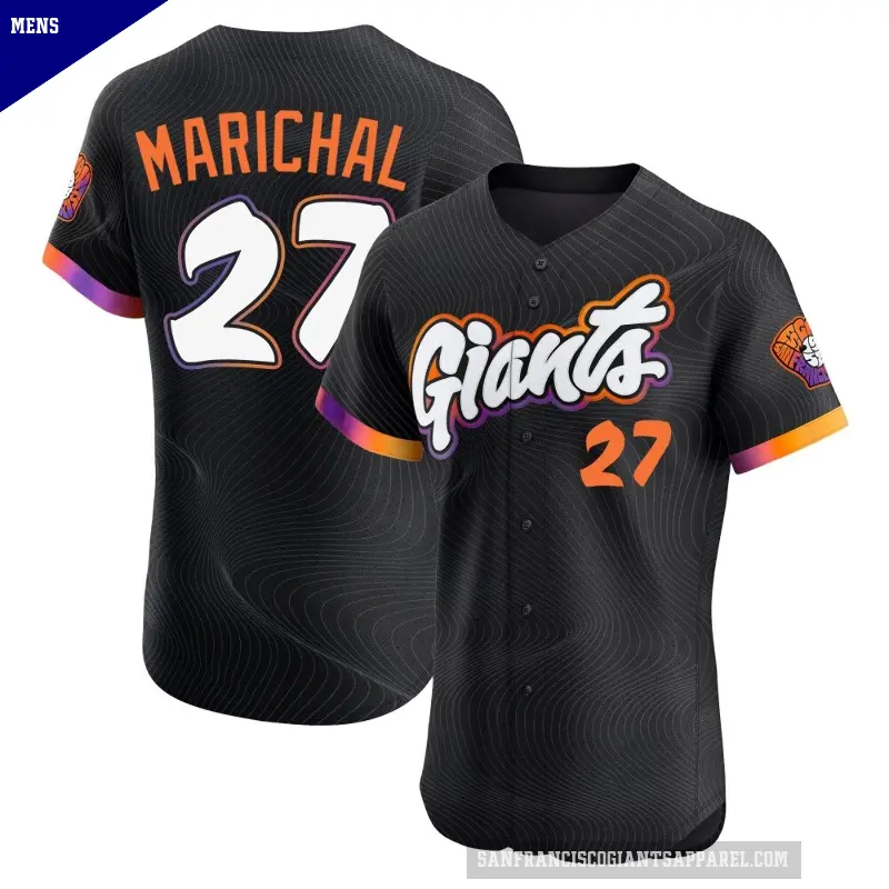 Men's No.27 Juan Marichal San Francisco Giants Anthracite Elite 2025 City Connect Jersey