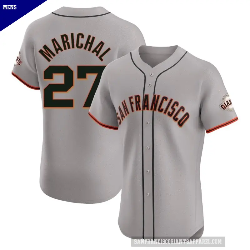 Men's No.27 Juan Marichal San Francisco Giants Gray Elite Road Jersey