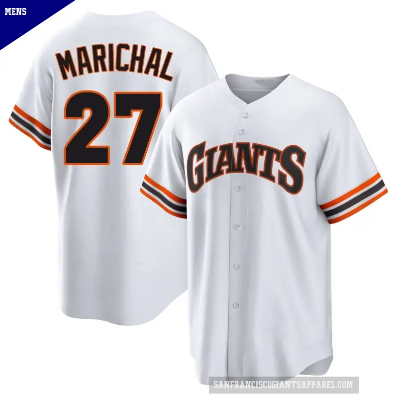 Men's No.27 Juan Marichal San Francisco Giants White Limited Throwback Cooperstown Collection Jersey