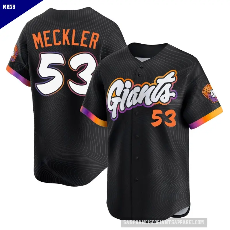 Men's No.53 Wade Meckler San Francisco Giants Anthracite Limited 2025 City Connect Jersey