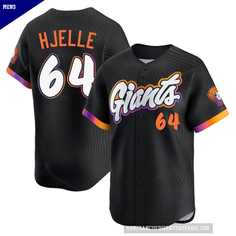 Men's No.64 Sean Hjelle San Francisco Giants Anthracite Limited 2025 City Connect Jersey