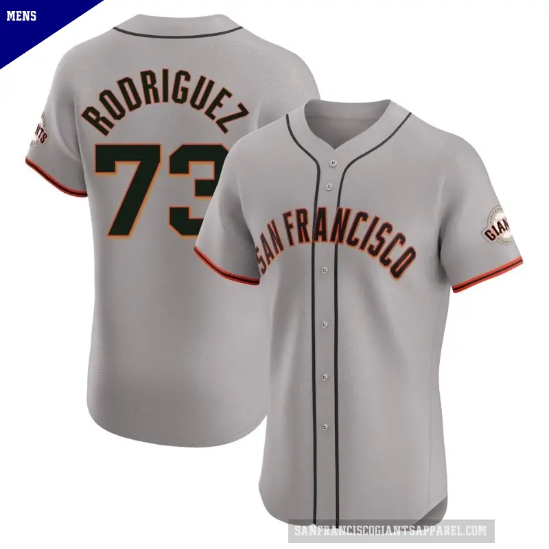 Men's No.73 Randy Rodriguez San Francisco Giants Gray Elite Road Jersey