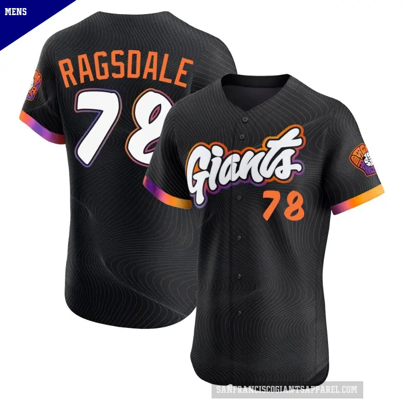 Men's No.78 Carson Ragsdale San Francisco Giants Anthracite Elite 2025 City Connect Jersey