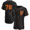 Men's No.78 Carson Ragsdale San Francisco Giants Black Authentic Alternate Jersey