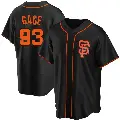 Men's No.93 Matt Gage San Francisco Giants Black Replica Alternate Jersey