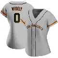 Women's No.0 Brett Wisely San Francisco Giants Gray Replica Road Jersey