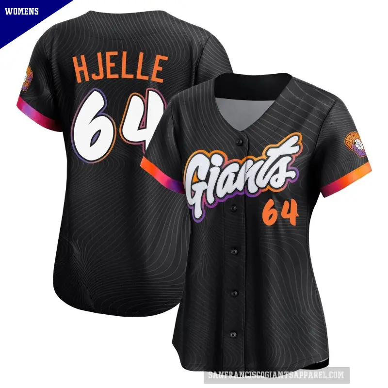 Women's No.64 Sean Hjelle San Francisco Giants Anthracite Limited 2025 City Connect Jersey