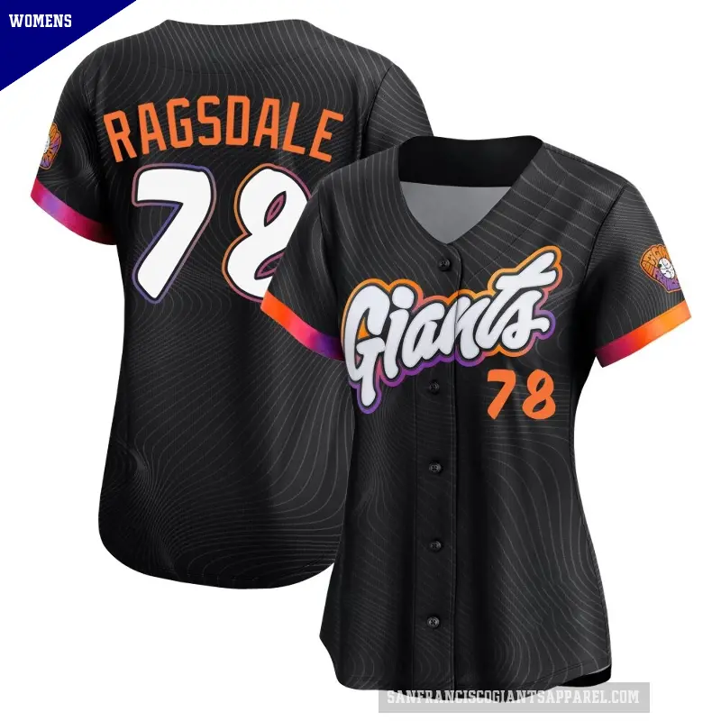 Women's No.78 Carson Ragsdale San Francisco Giants Anthracite Limited 2025 City Connect Jersey