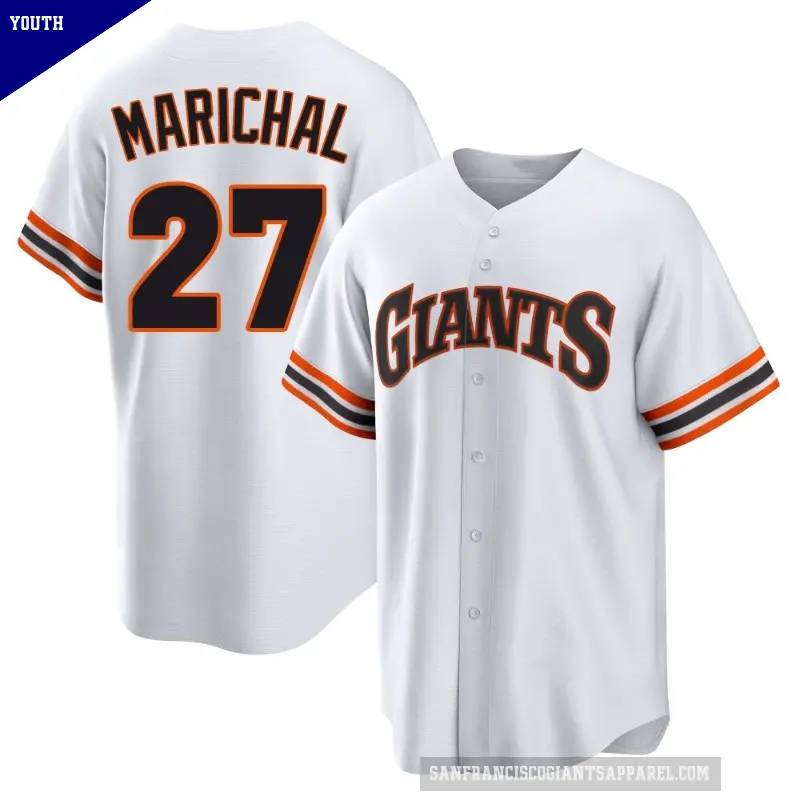 Youth No.27 Juan Marichal San Francisco Giants White Limited Throwback Cooperstown Collection Jersey