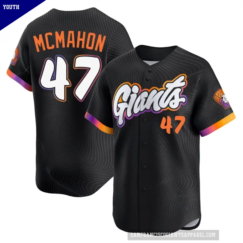 Youth No.47 Don Mcmahon San Francisco Giants Anthracite Limited 2025 City Connect Jersey