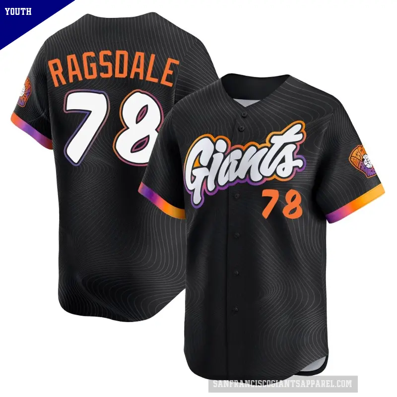 Youth No.78 Carson Ragsdale San Francisco Giants Anthracite Limited 2025 City Connect Jersey